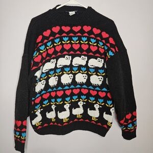 JJ Browne vintage animal sweater USA made
